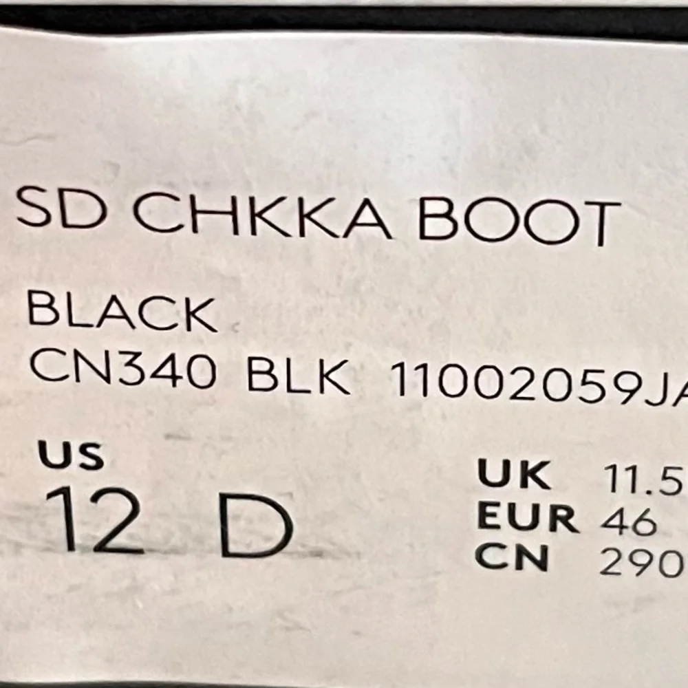 Coach 1941 Black Chukka Boots